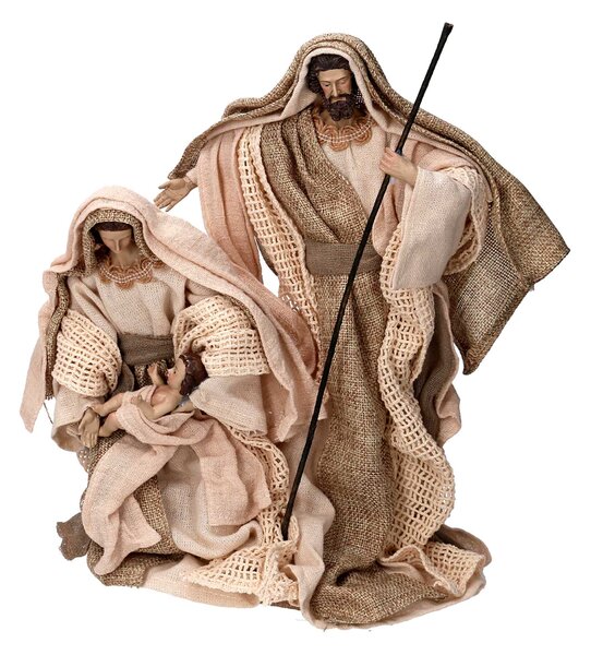Natività tessuto beige cm xh30,5