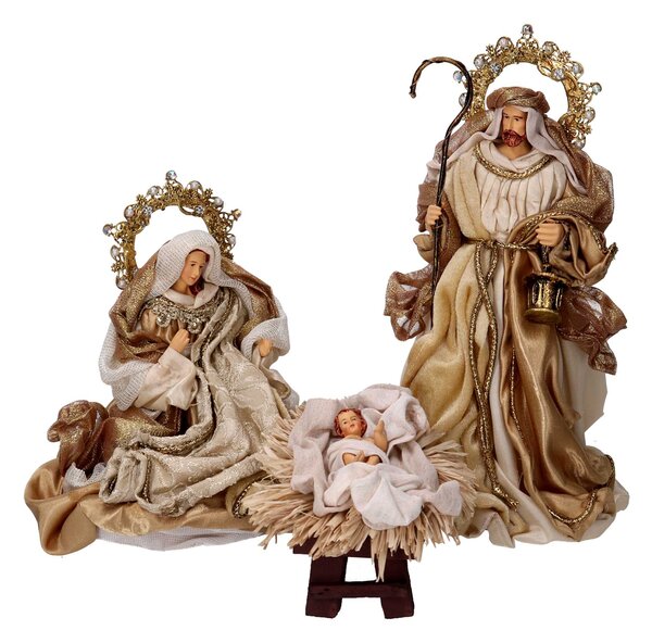 Natività tessuto oro cm xh25,4