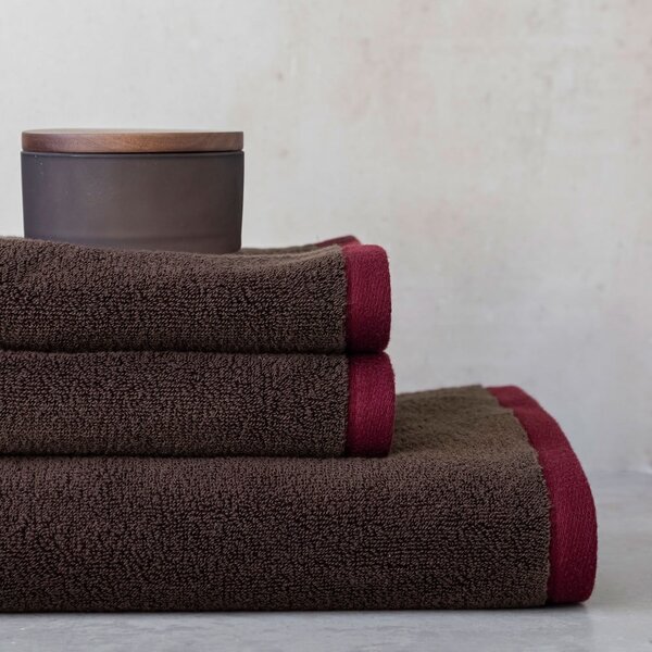 Asciugamano tipo terry marrone in cotone organico 50x90 cm Soft – Mette Ditmer Denmark