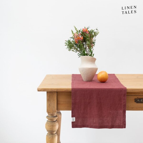 Runner in lino 40x200 cm Marsala – Linen Tales