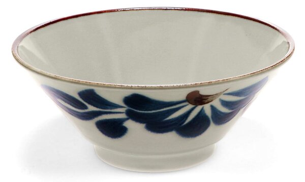 Ciotolina per ramen blu/beige in porcellana 900 ml Flower – Rex London