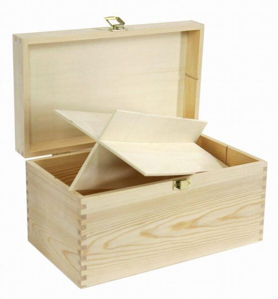 Portabottiglie vino legno naturale 4 bottiglie cm 35x20xh18