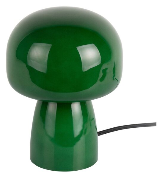 Lampada da tavolo verde scuro in vetro (altezza totale 20 cm) Fervor – Leitmotiv