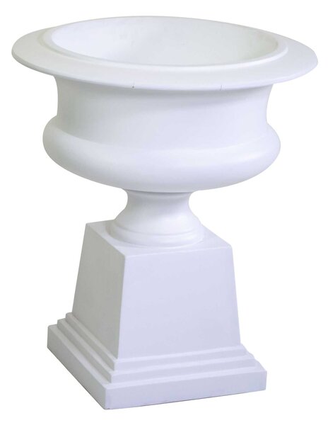 Portavaso resina bianco opaco cm 58x58xh67