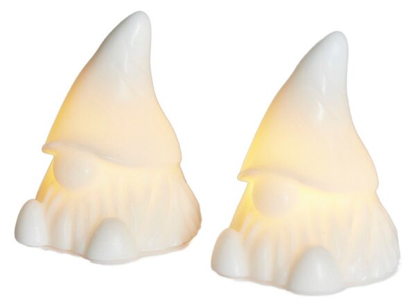 Decorazioni luminose in set bianche con alimentazione a batteria 2 pz Coco – Sirius