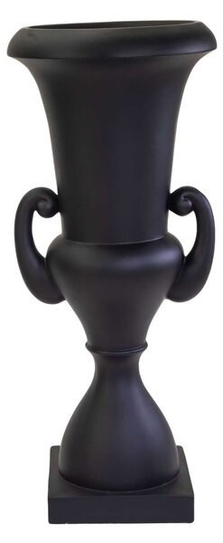 Portavaso resina nero opaco cm 51x51xh121