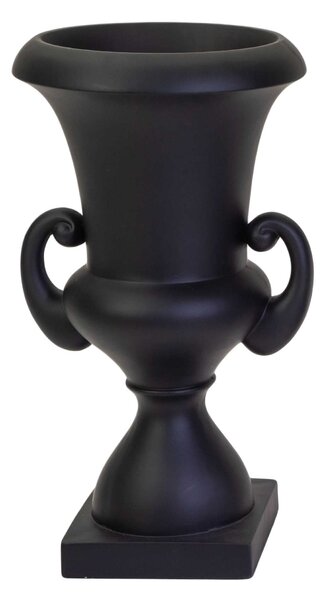 Portavaso resina nero opaco cm 48x48xh90
