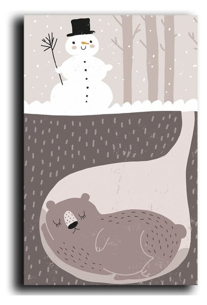 Quadro per bambini 45x70 cm Winter - Wallity