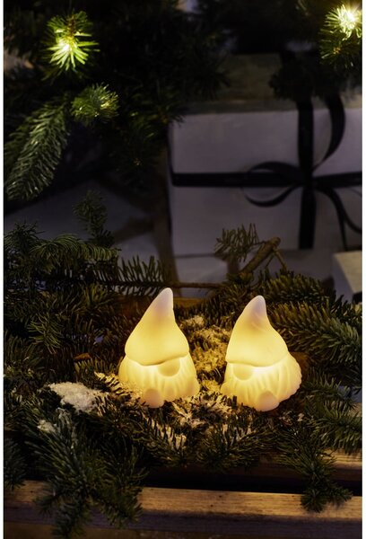 Decorazioni luminose in set bianche con alimentazione a batteria 2 pz Coco – Sirius