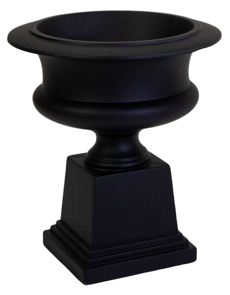 Portavaso resina nero opaco cm 58x58xh67
