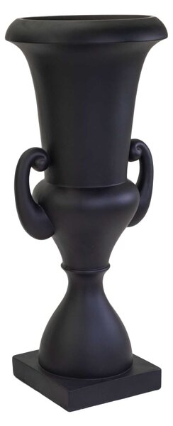 Portavaso resina nero opaco cm 51x51xh121