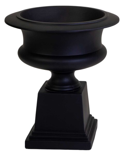 Portavaso resina nero opaco cm 58x58xh67