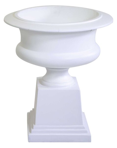 Portavaso resina bianco opaco cm 58x58xh67