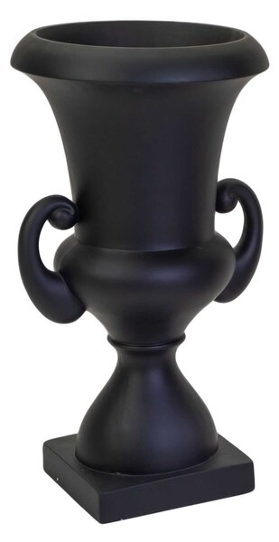 Portavaso resina nero opaco cm 48x48xh90