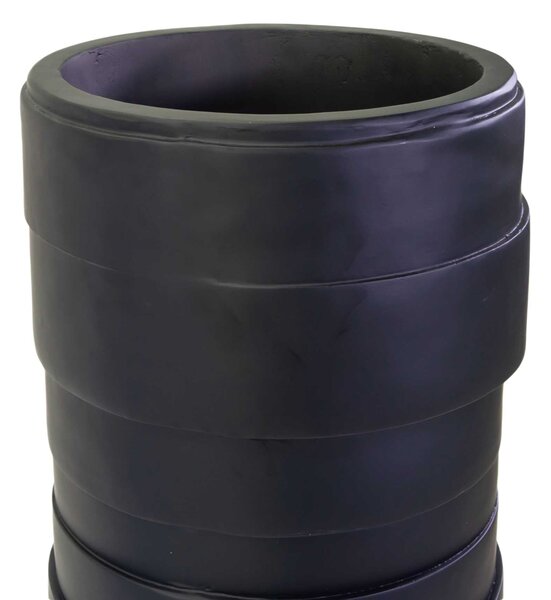 Portavaso resina nero opaco cm Ø43xh122