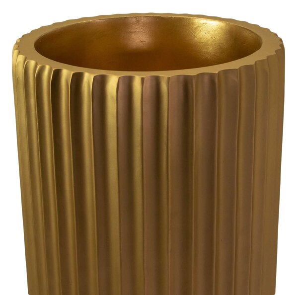 Portavaso resina oro opaco cm Ø40xh120