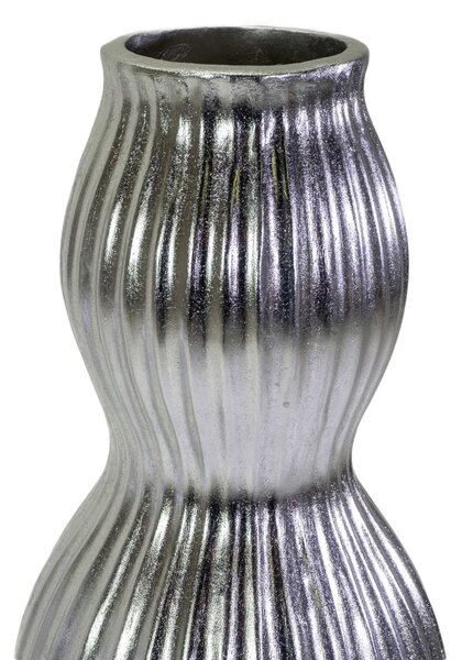 Portavaso resina argento cm Ø45xh120