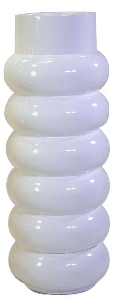 Portavaso resina bianco lucido cm Ø45xh120