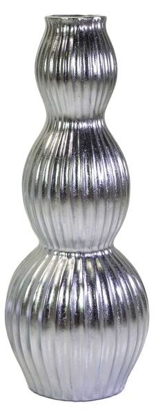 Portavaso resina argento cm Ø45xh120