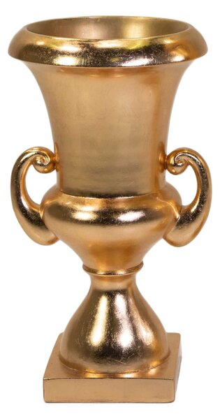 Portavaso resina oro lucido cm 48x48xh90