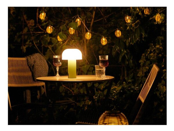 Illuminazione esterna LED con ricarica USB da tavolo /portatile ø 15 cm Soham – House Nordic