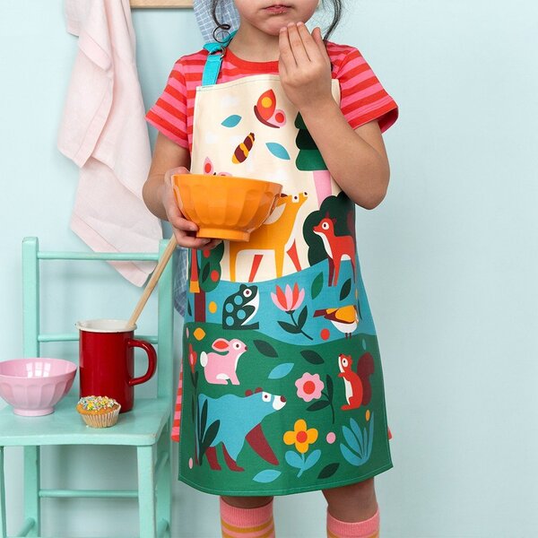 Grembiule per bambini in cotone Woodland – Rex London