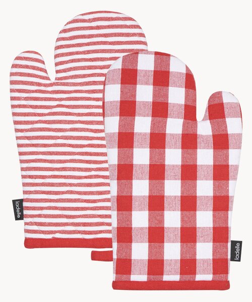 Set di 2 presine Eco Gingham