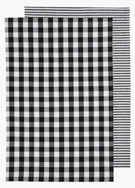 Set di 2 strofinacci Eco Gingham
