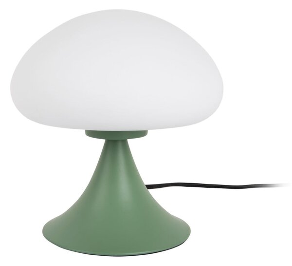 Lampada da tavolo verde (altezza totale 21 cm) Hongo – Leitmotiv