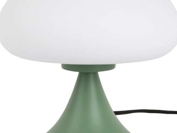Lampada da tavolo verde (altezza totale 21 cm) Hongo – Leitmotiv