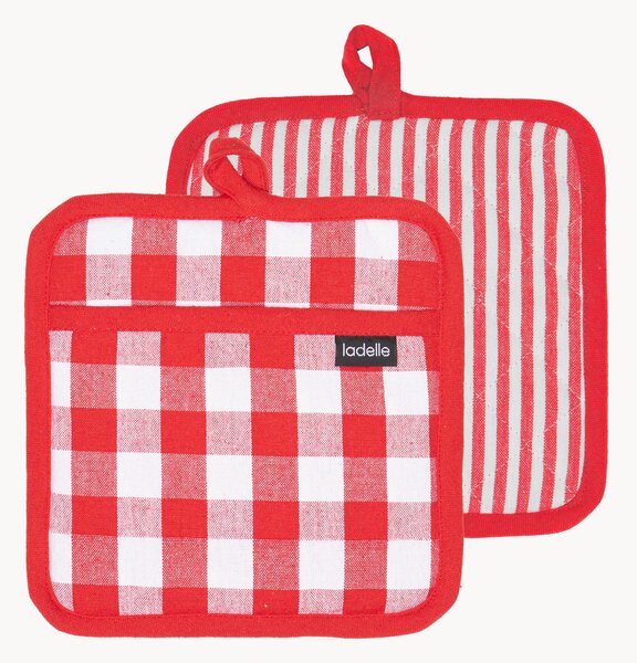 Set di 2 presine Eco Gingham
