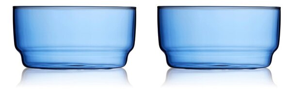 Ciotoline in set blu in vetro 2 pz 500 ml Torino – Lyngby Glas