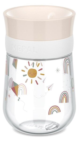 Tazza per bambini beige in plastica 300 ml Sunshine & Rainbow – Mepal
