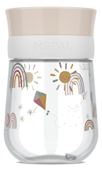 Tazza per bambini beige in plastica 300 ml Sunshine & Rainbow – Mepal