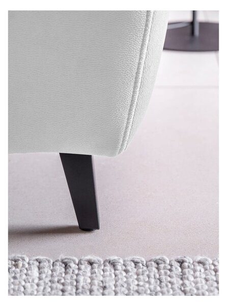 Divano angolare bianco allungabile/con contenitore (con penisola a sinistra/a L) e rivestimento in velluto Noble – ELTAP