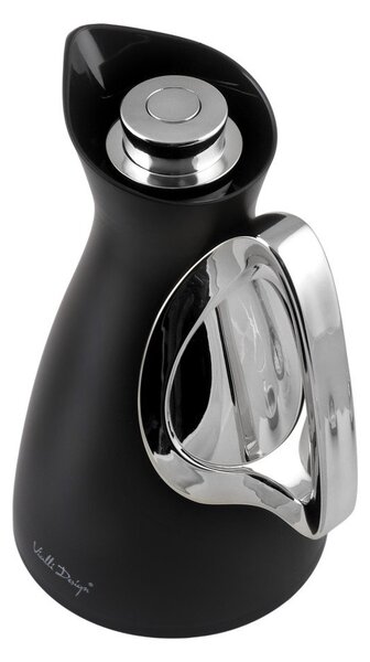 Borraccia termica nera in plastica 1 l Alessia – Vialli Design