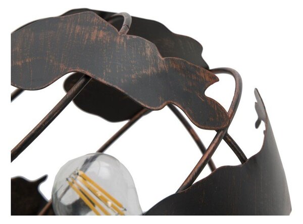 Lampada da tavolo nera con paralume in metallo (altezza totale 40 cm) World Industry – Mauro Ferretti
