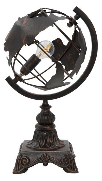 Lampada da tavolo nera con paralume in metallo (altezza totale 40 cm) World Industry – Mauro Ferretti