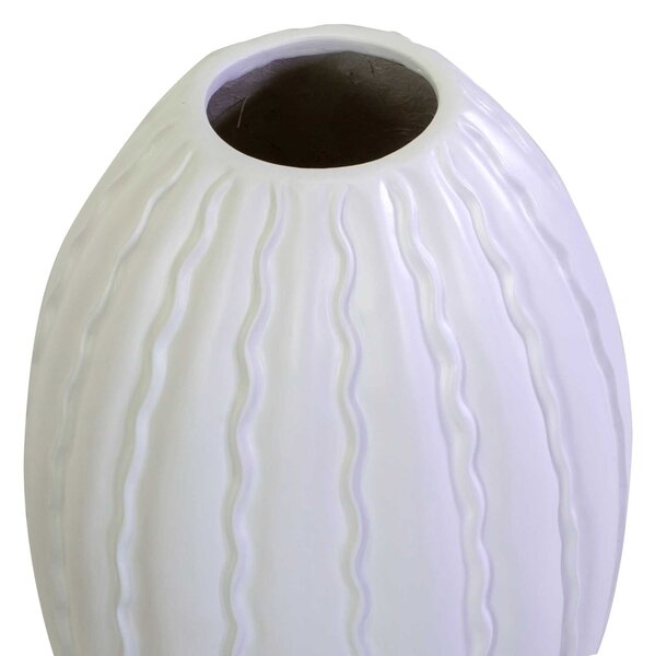 Vaso resina bianco opaco cm Ø42xh61