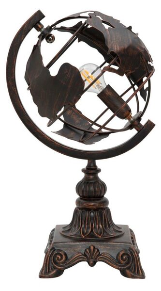 Lampada da tavolo nera con paralume in metallo (altezza totale 40 cm) World Industry – Mauro Ferretti