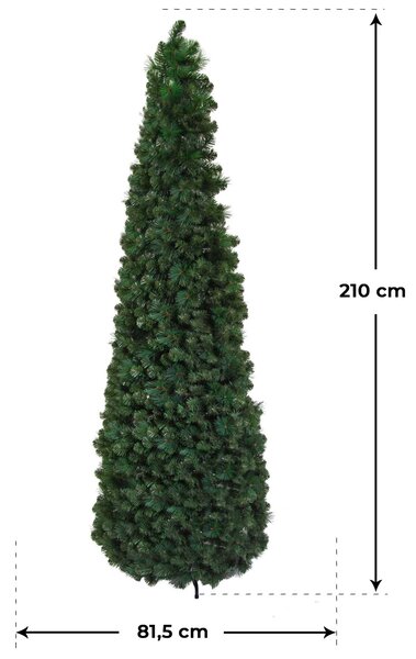 Albero di Natale Artificiale Pieghevole 180 cm 793 Rami Verde