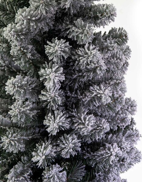Albero di Natale Artificiale Innevato 150 cm 451 Rami Monte Vettore Slim Verde