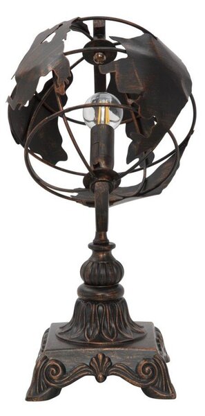 Lampada da tavolo nera con paralume in metallo (altezza totale 40 cm) World Industry – Mauro Ferretti
