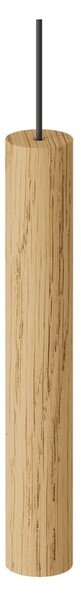 Lampada a sospensione a LED con paralume in legno ø 3 cm Chimes - UMAGE