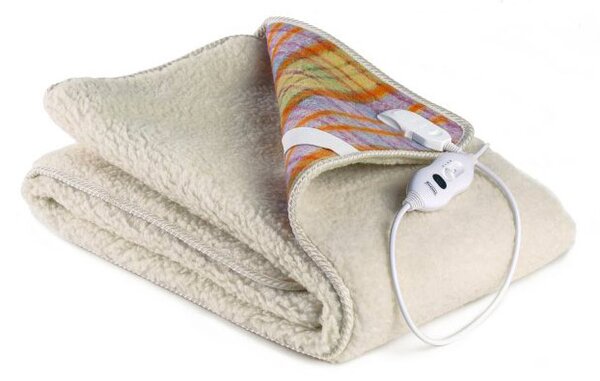 Coperta Termica Elettrica Singola in Lana 100% Scaldaletto Plus Scozzese