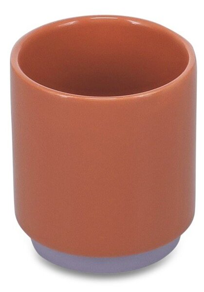 Tazzina arancione/viola in gres 270 ml Duo – ONA