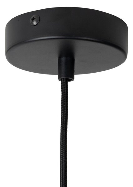 Lampadario nero/grigio tortora in metallo ø 12 cm Rayado – Leitmotiv