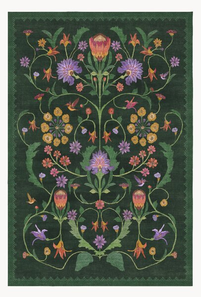 Tappeto a pelo corto lavabile Protea by Iris Apfel