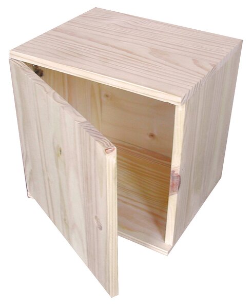 Pensile 1 Anta 30x36x36h cm in Legno di Pino Naturale
