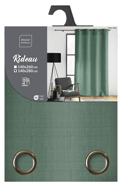 Tenda verde 140x280 cm Soline – douceur d'intérieur